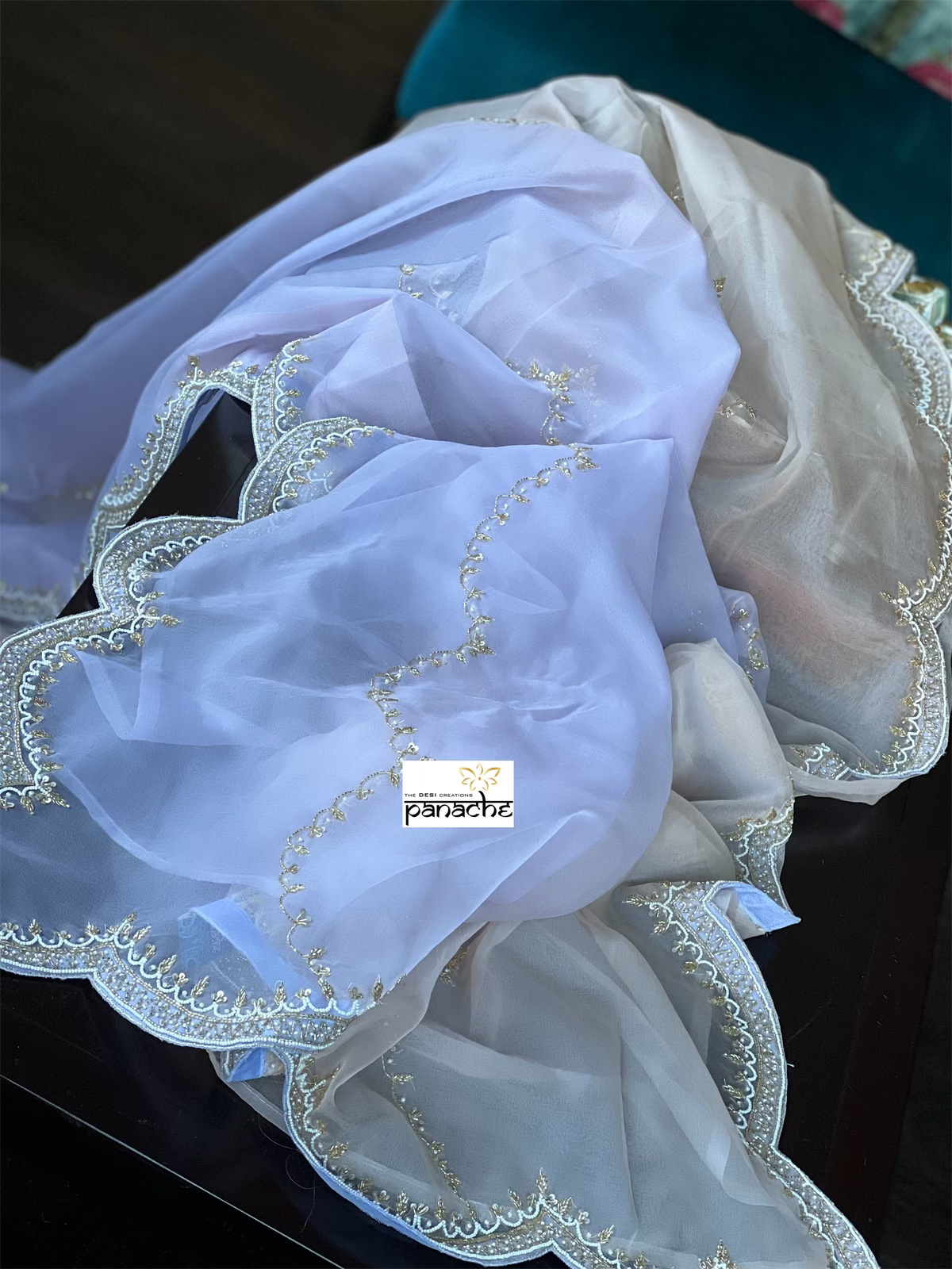 Designer Organza - Shaded Light Mauve