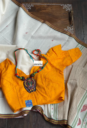 Designer Blouse - Sunrise Yellow Hakoba
