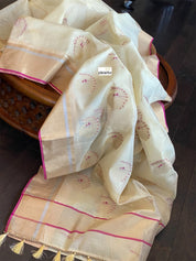 Chanderi Silk Cotton - Light Cream Yellow