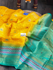 Soft Silk Kanjivaram - Orange Yellow