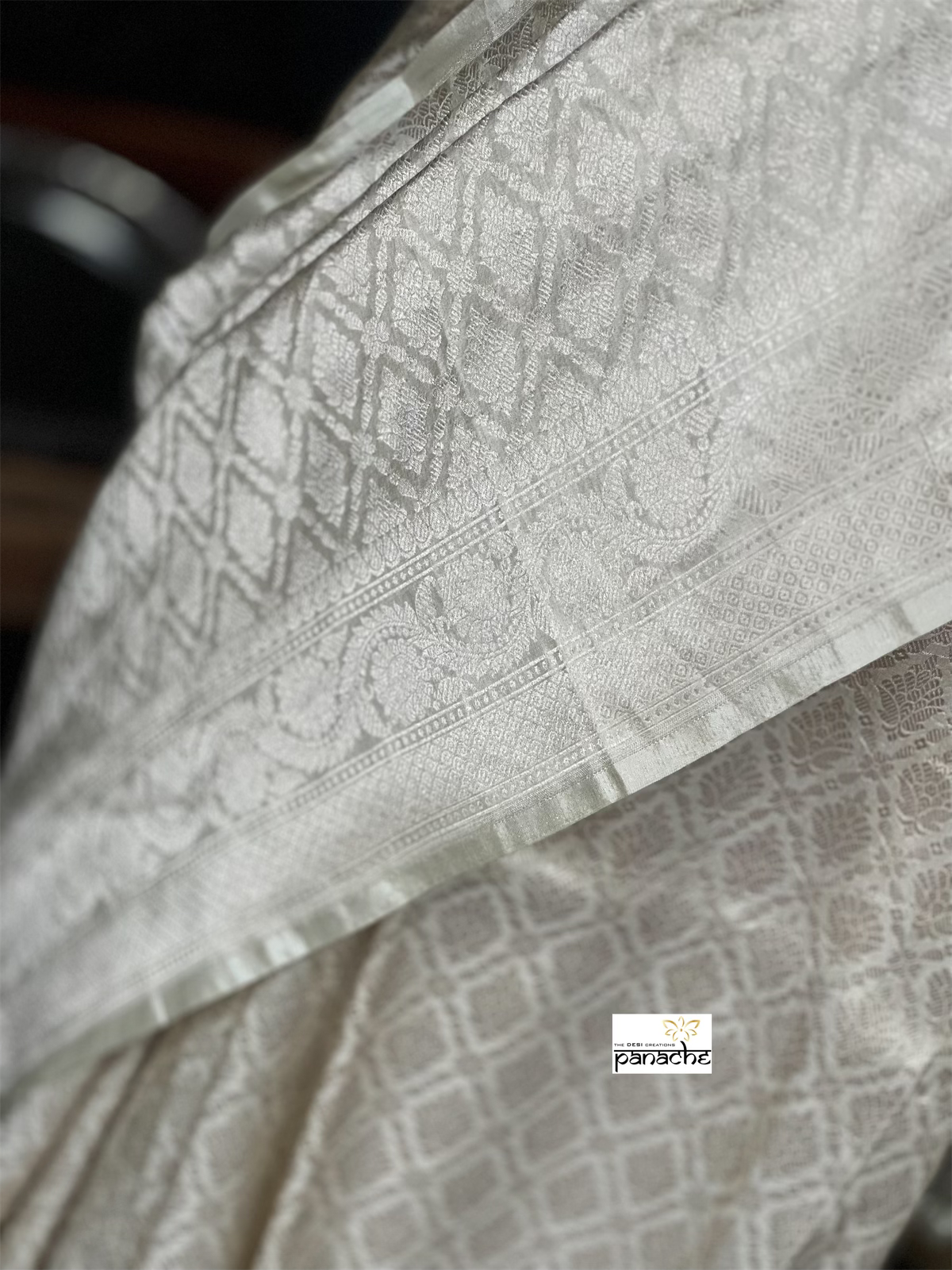 Pure Silk Brocade Kadhua Banarasi - Pale Pista Green