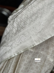 Pure Silk Brocade Kadhua Banarasi - Pale Pista Green