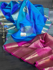 Silk Kanjivaram - Blue Dual Shaded