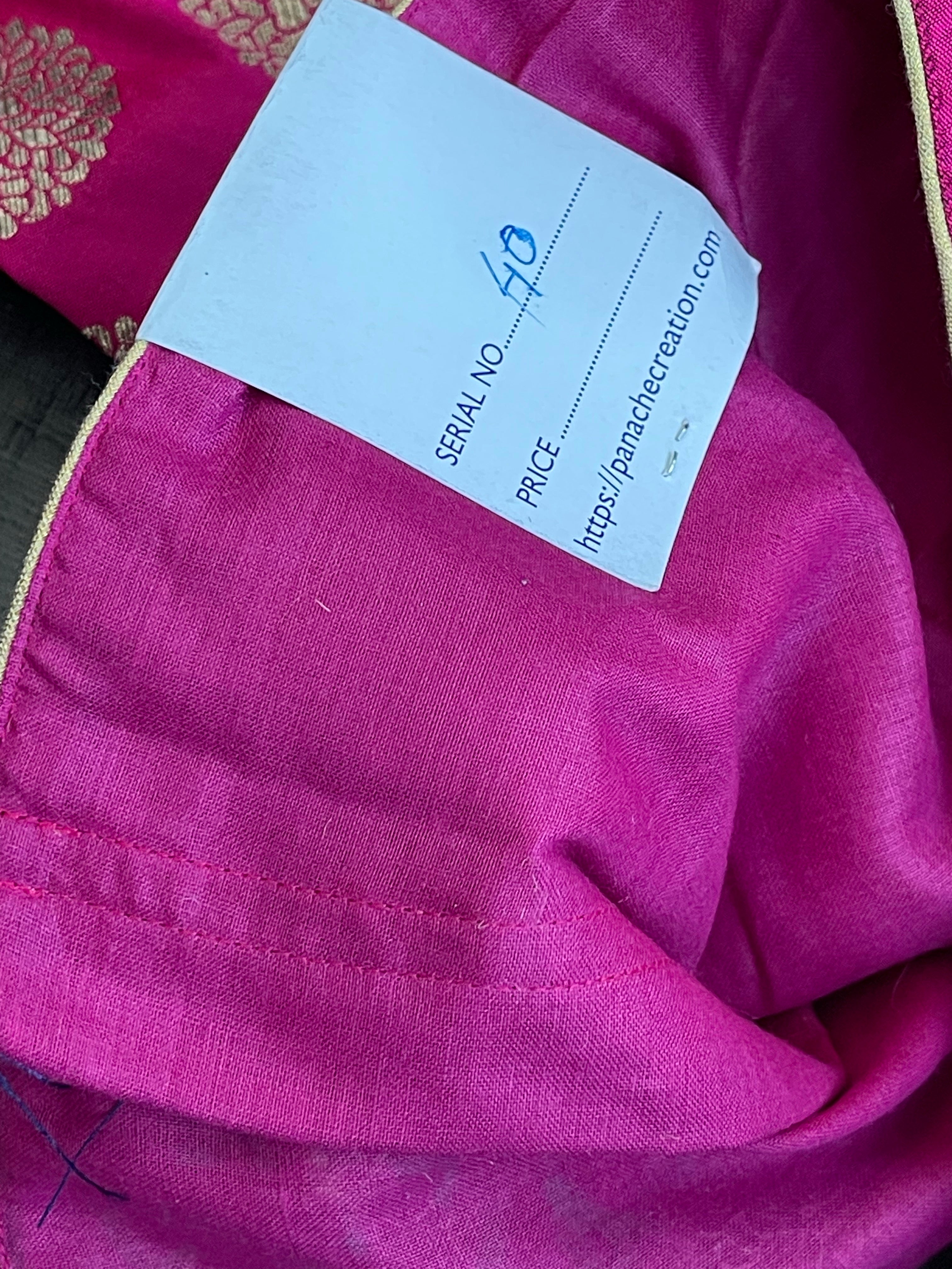 Designer Blouse - Magenta Pink