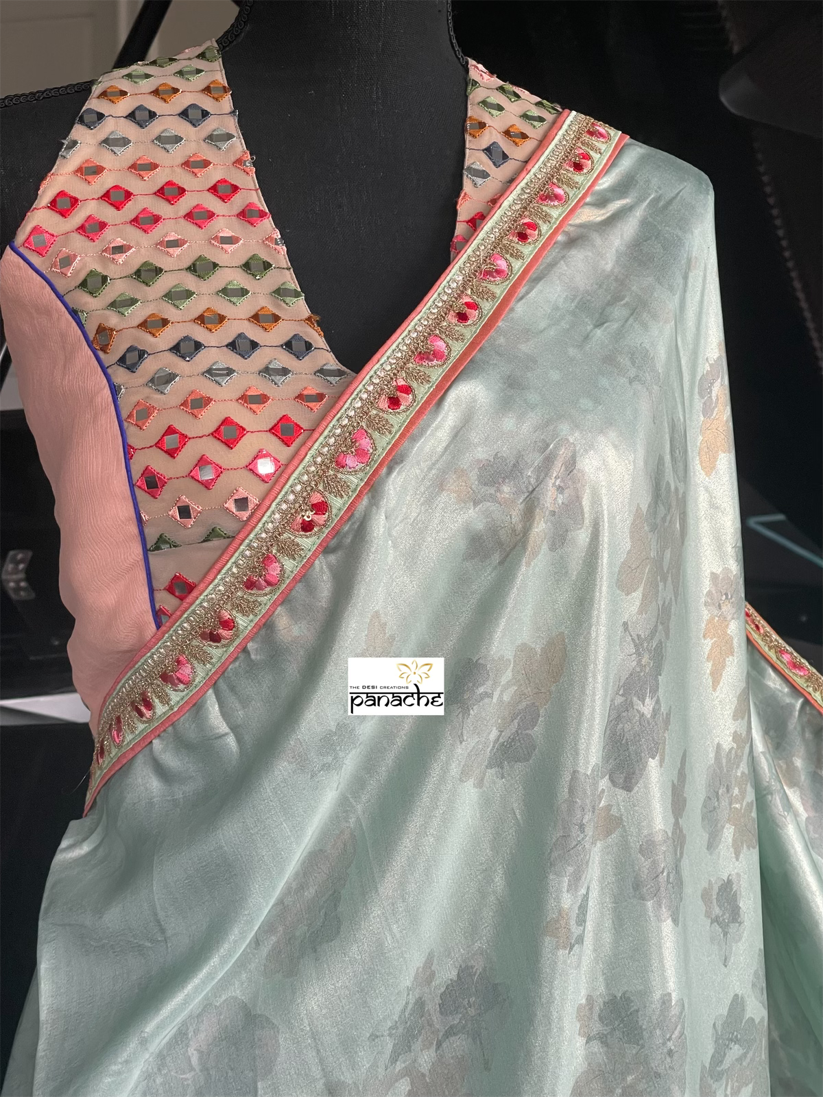 Designer Soft Silk - Light Sea Blue