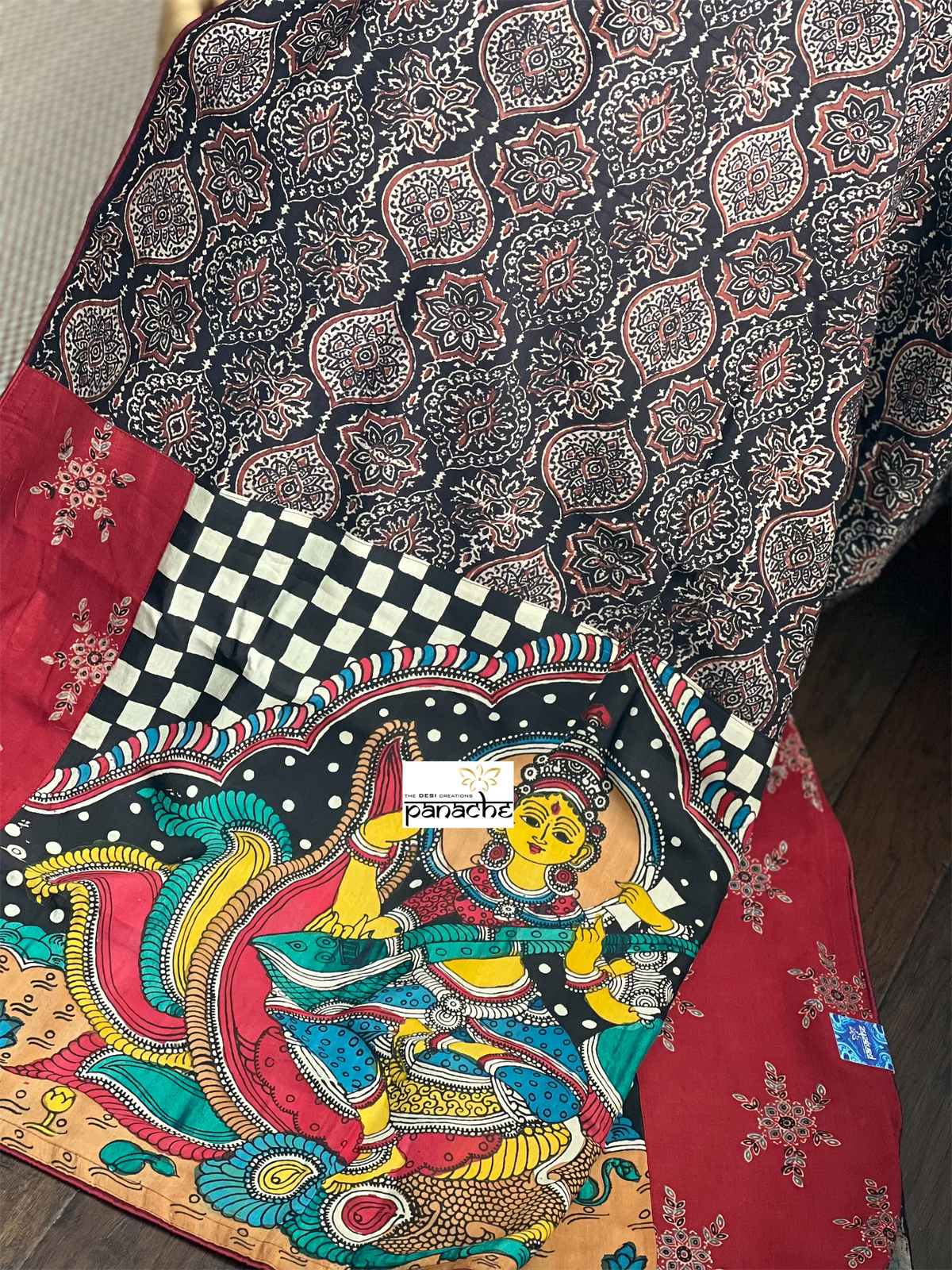Soft Cotton Printed - Red Black
