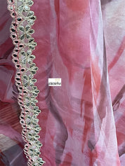 Designer Organza - Pink Tie-Dye