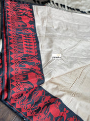 Pure Silk Banarasi - Light Mocha