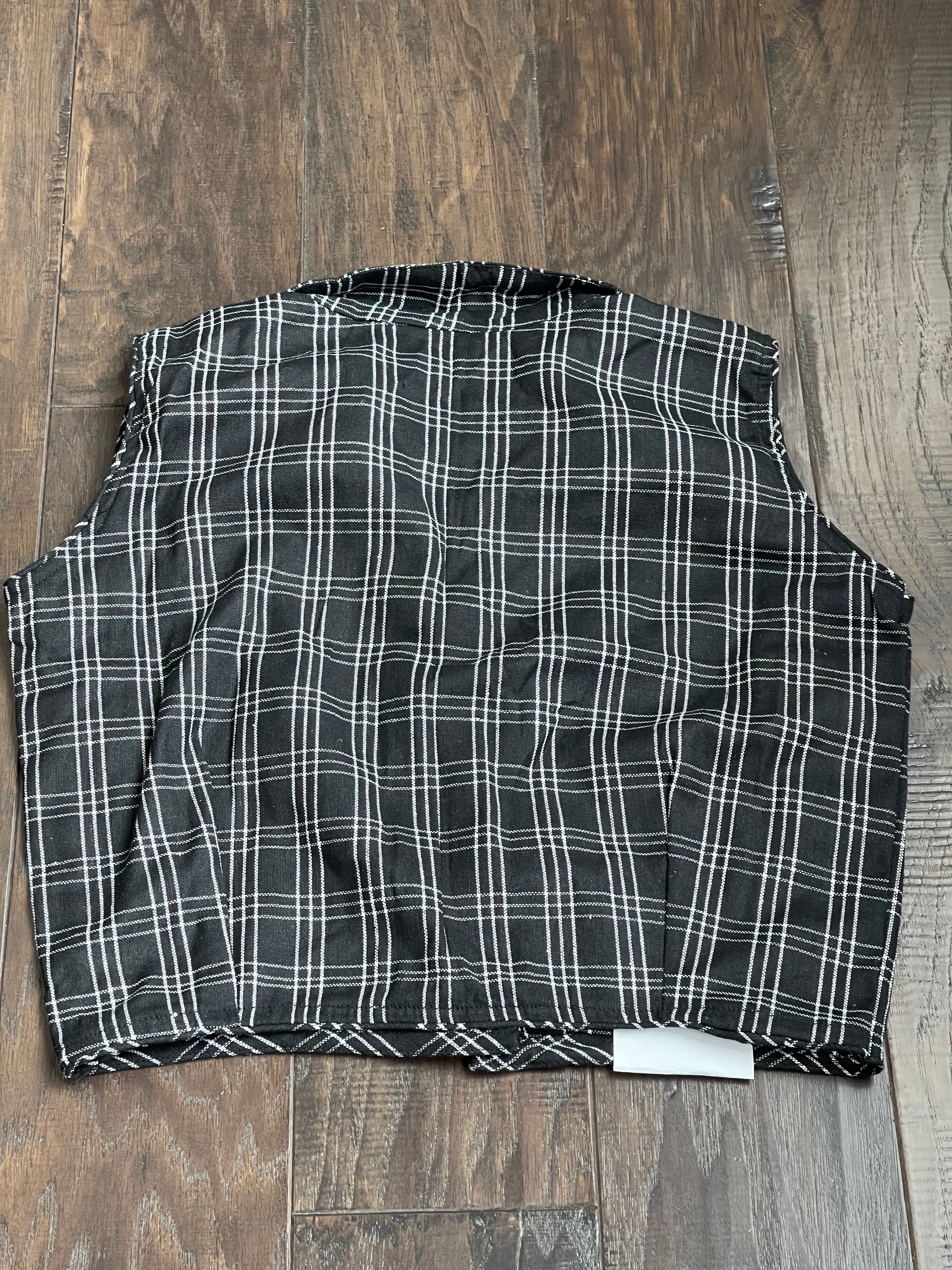 Designer Blouse - Black Checkered