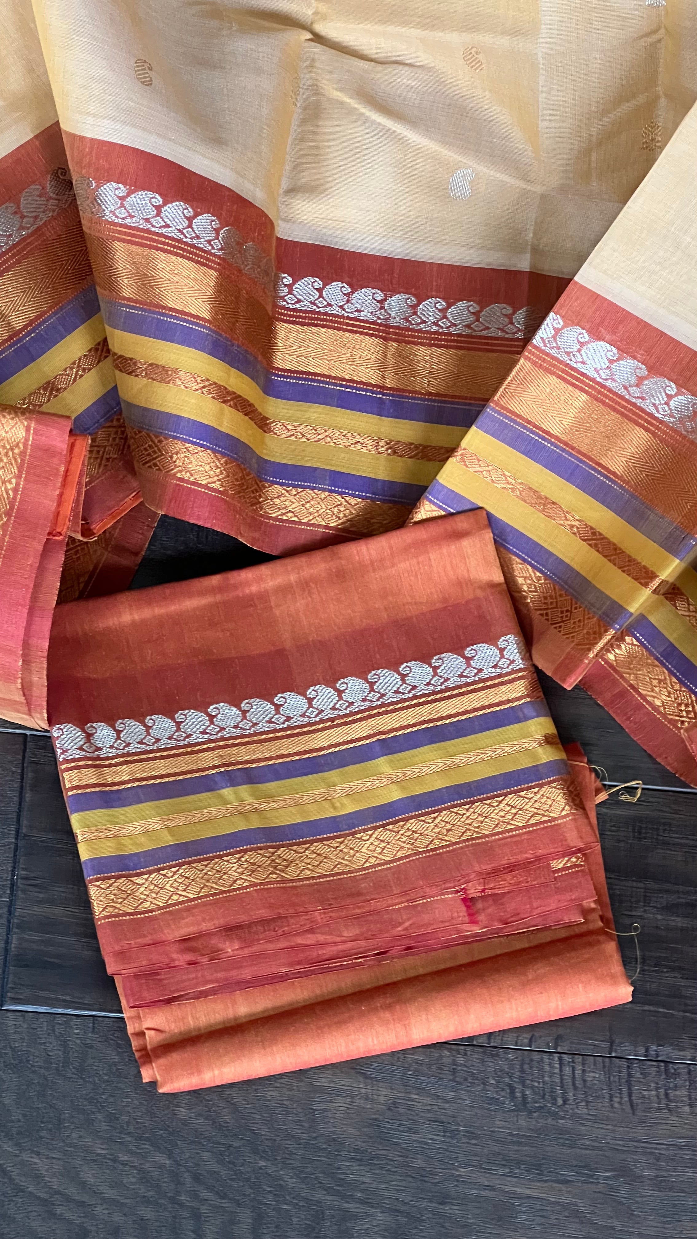 Gadwal SICO - Light Peach Yellow