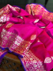 Katan Silk Banarasi - Magenta Purple