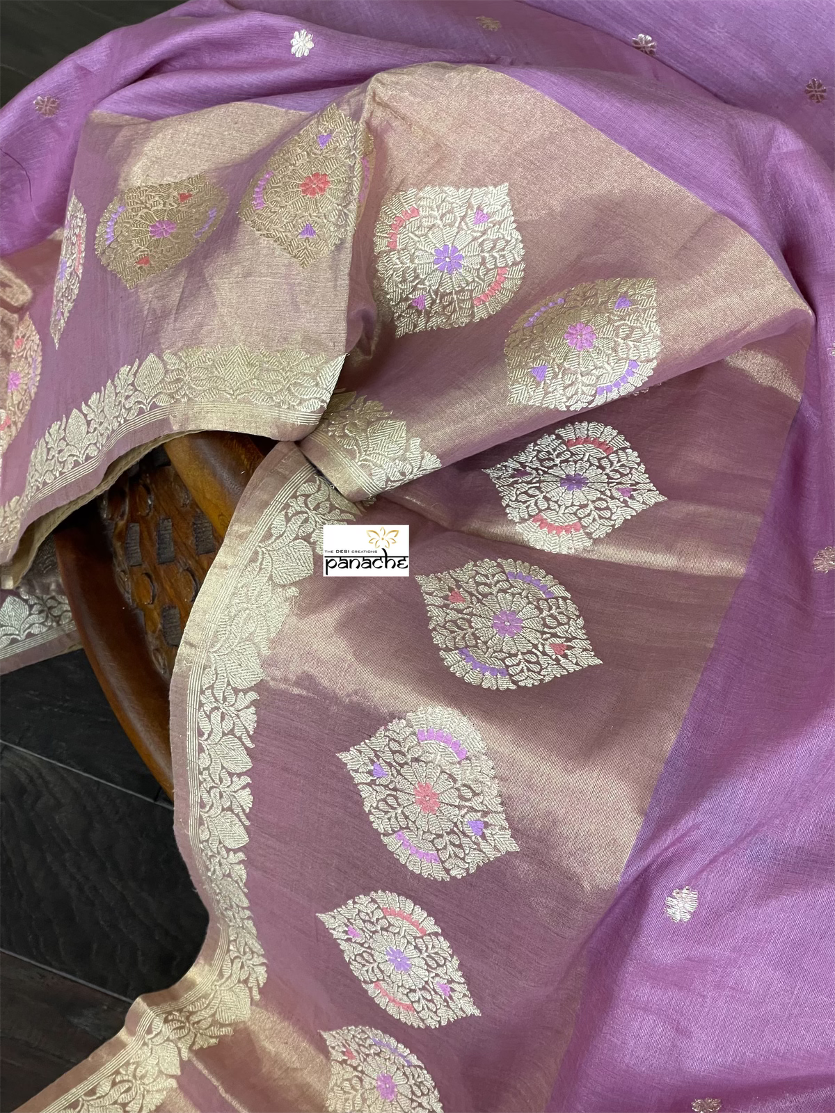 Tassur Silk By Malmal Cotton Banarasi - Lavender Meenakari Kadwa Zari Woven