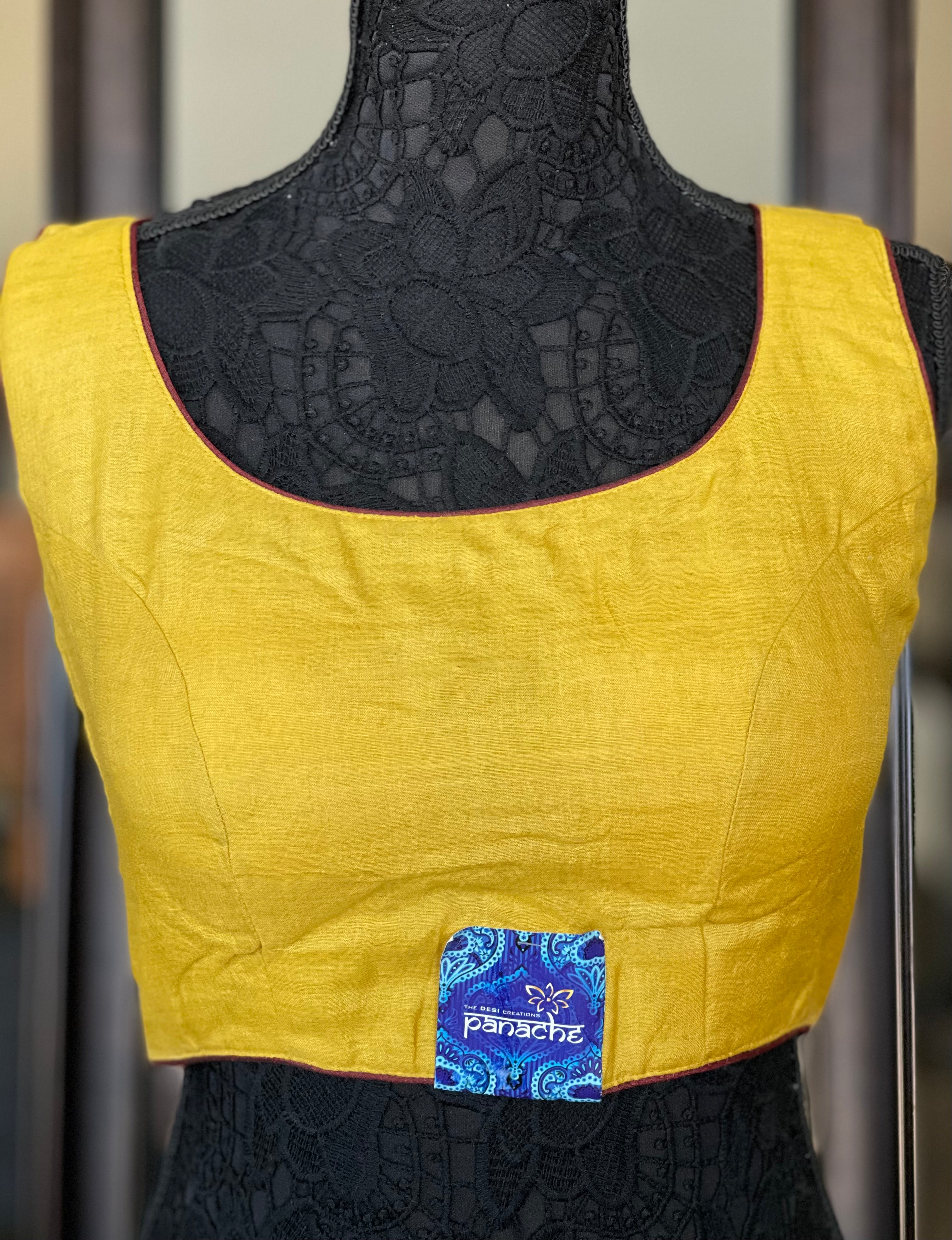 Designer Blouse - Yellow