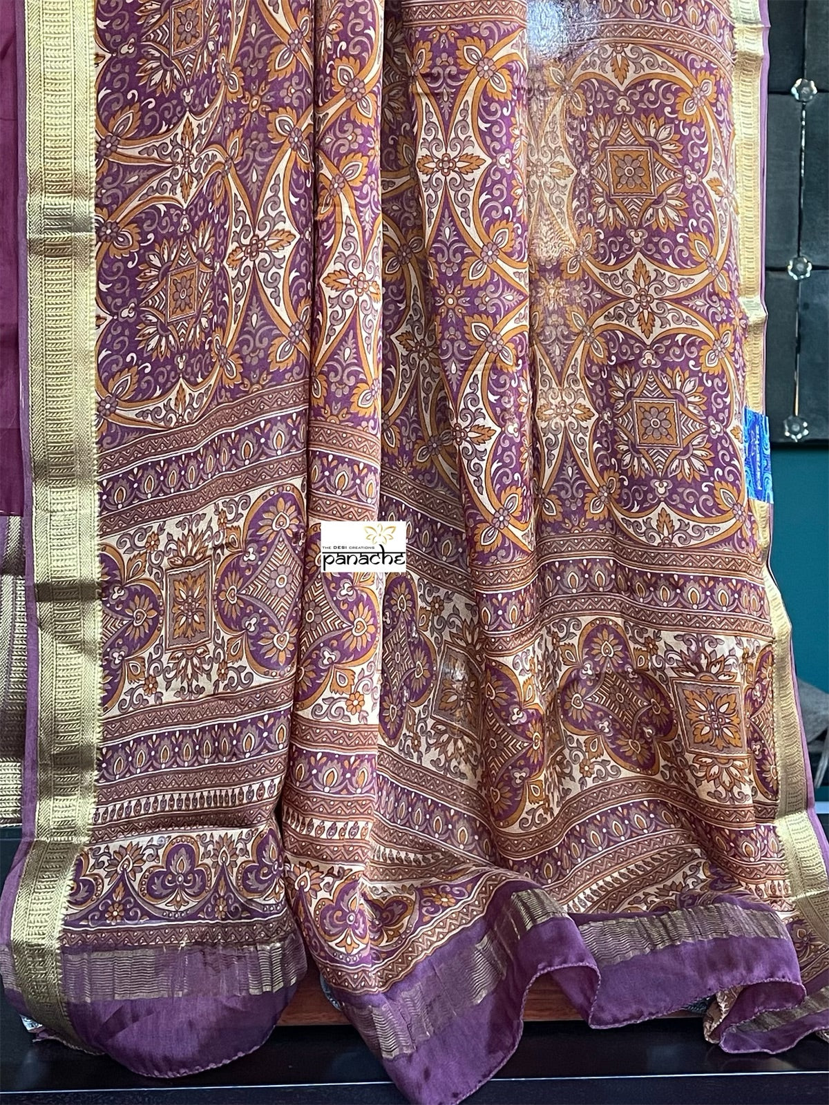 Pure Mysore Silk - Sandalwood Purple