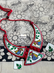 Nellore Silk Printed Kalamkari  - Cream Black