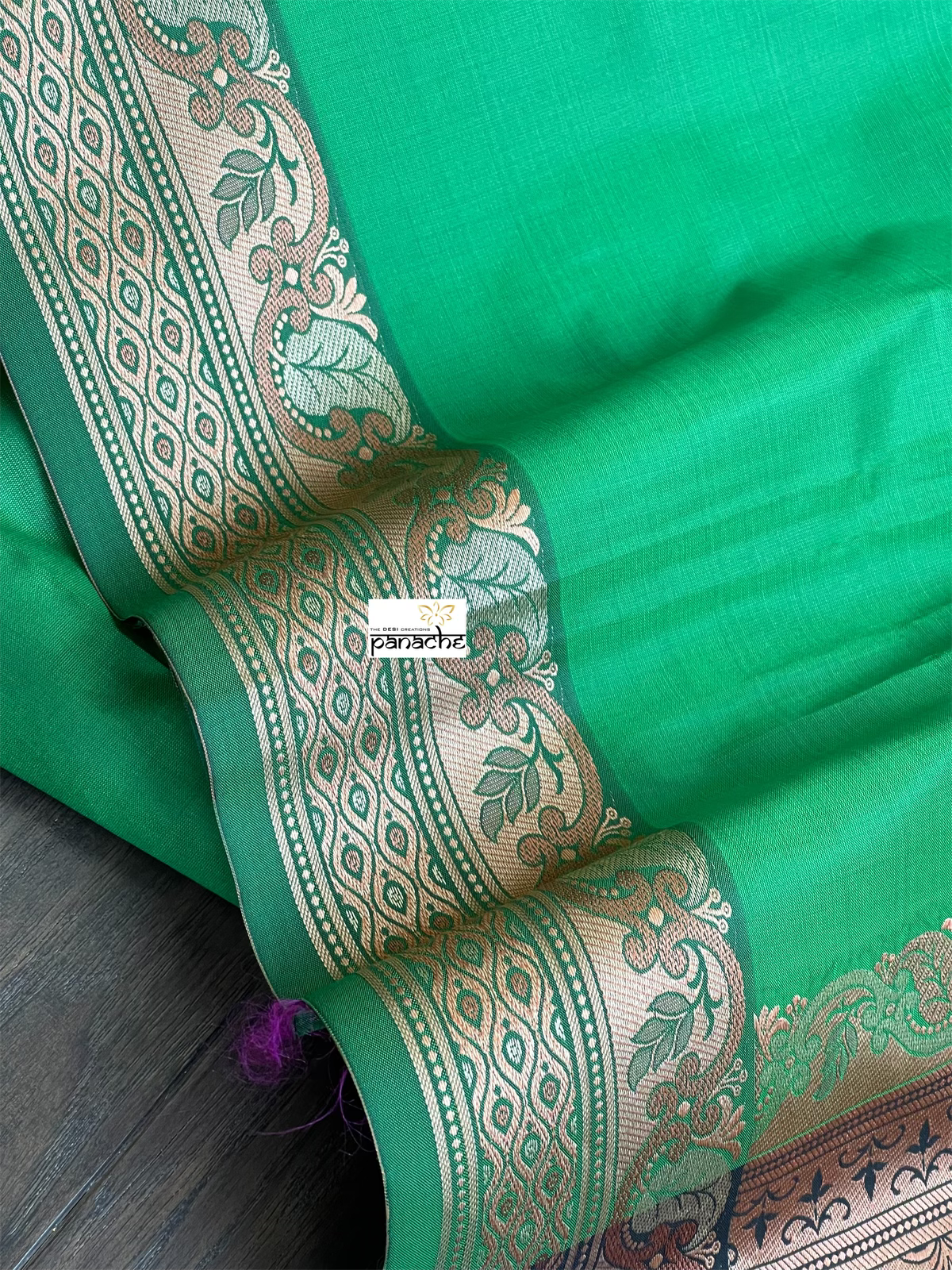Soft Silk Woven - Green Black
