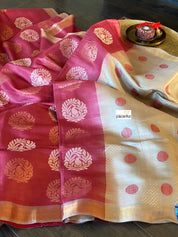 Tussar Silk - Wine Magenta Woven