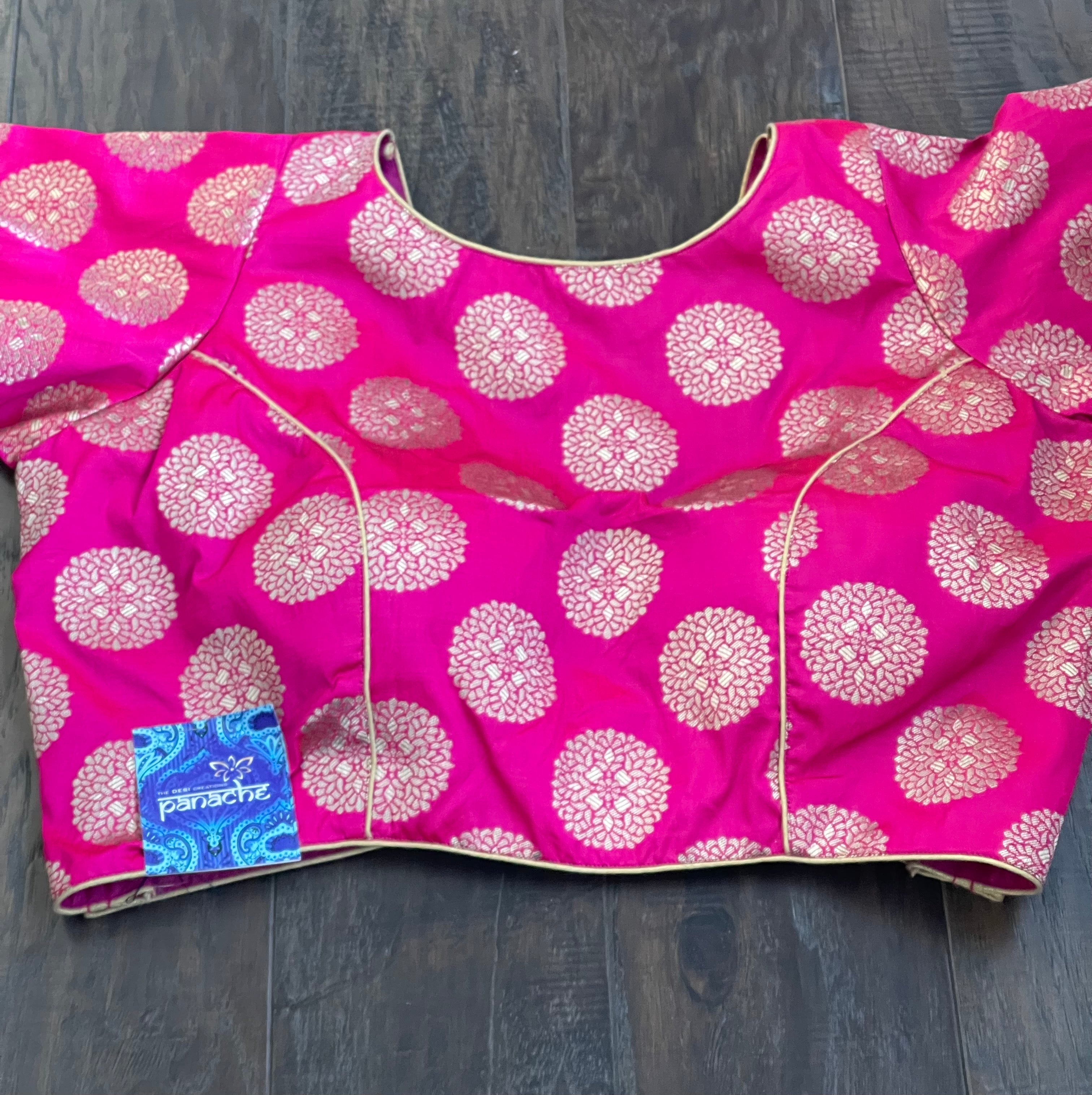 Designer Blouse - Magenta Pink