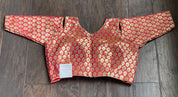 Designer Blouse - Pink Dual Shaded Cold Shoulder