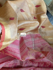Tissue Tussar Silk - Golden Sandalwood