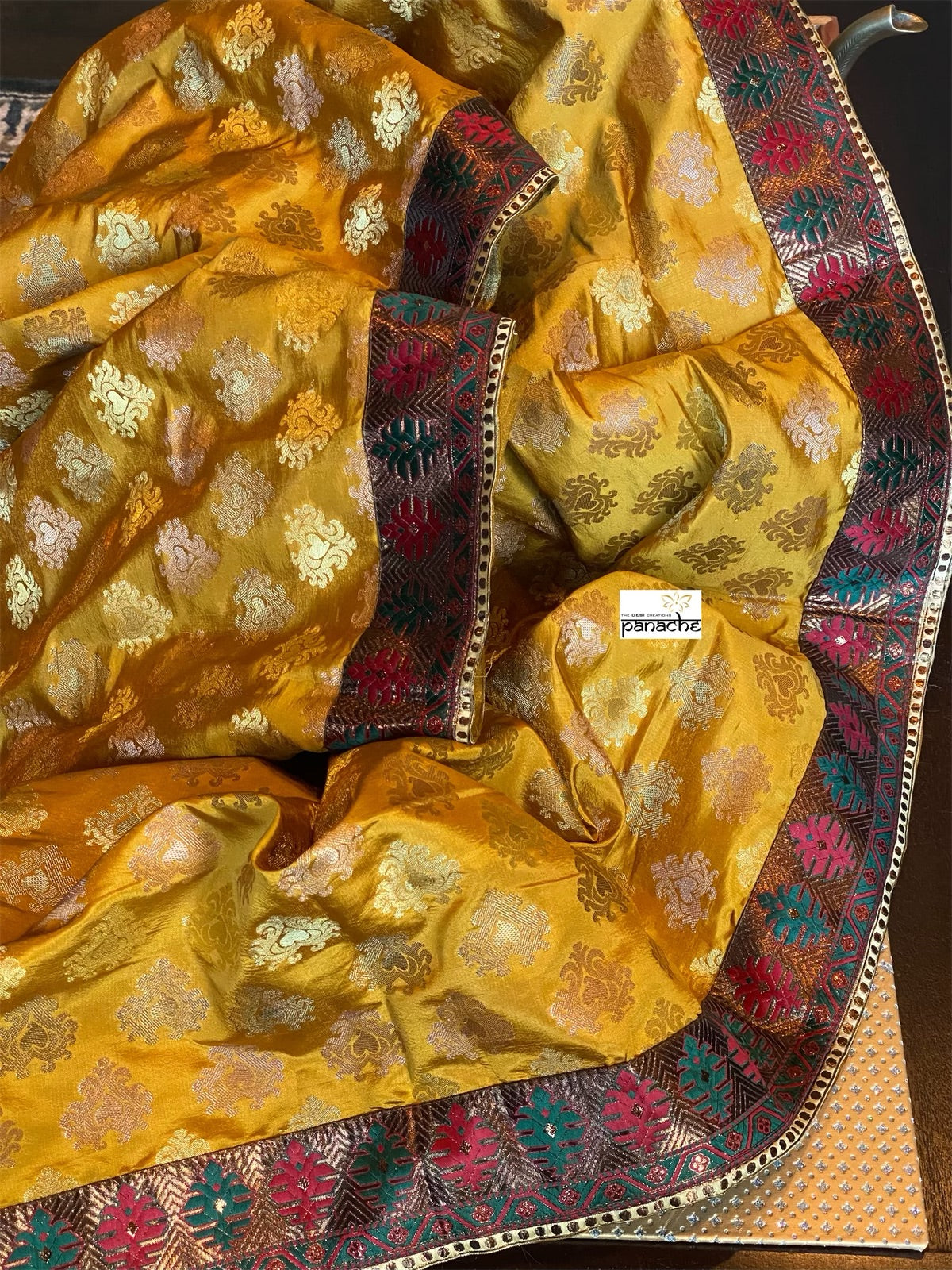 Designer Soft Silk - Golden Ochre Yellow