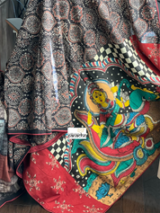Soft Cotton Printed - Red Black