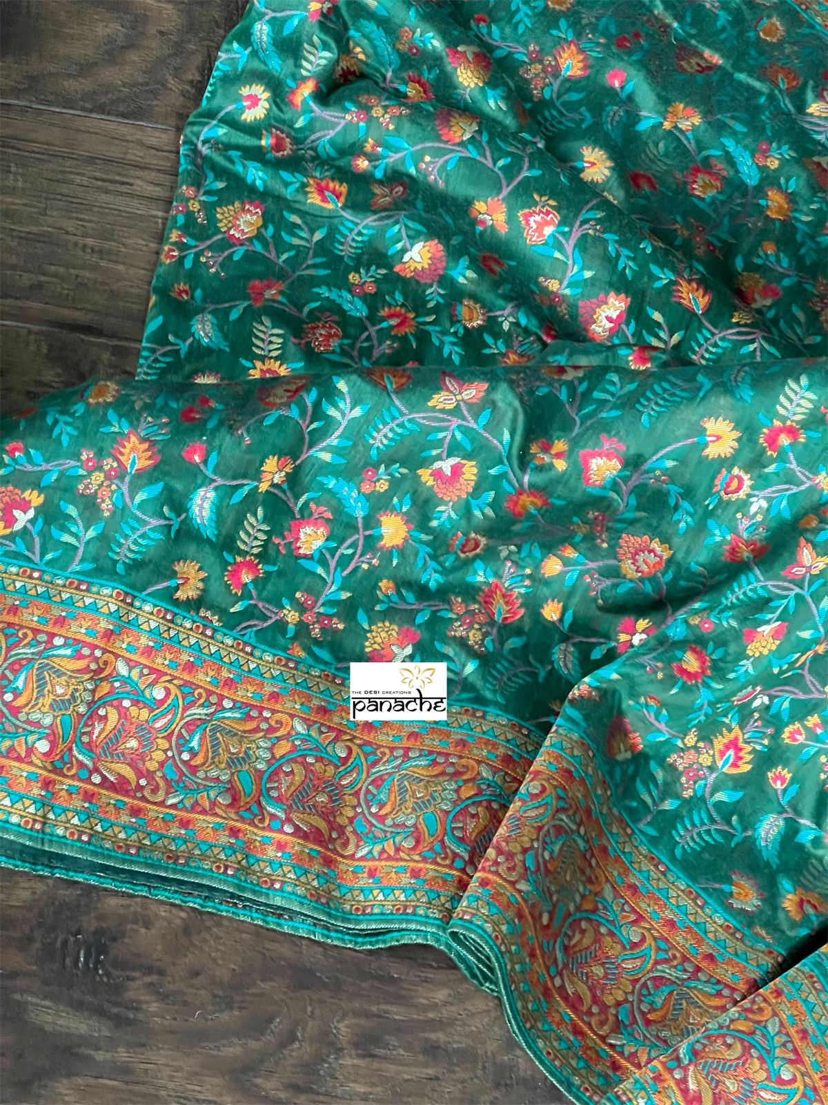 Pashmina Cotton Silk Woven - Green