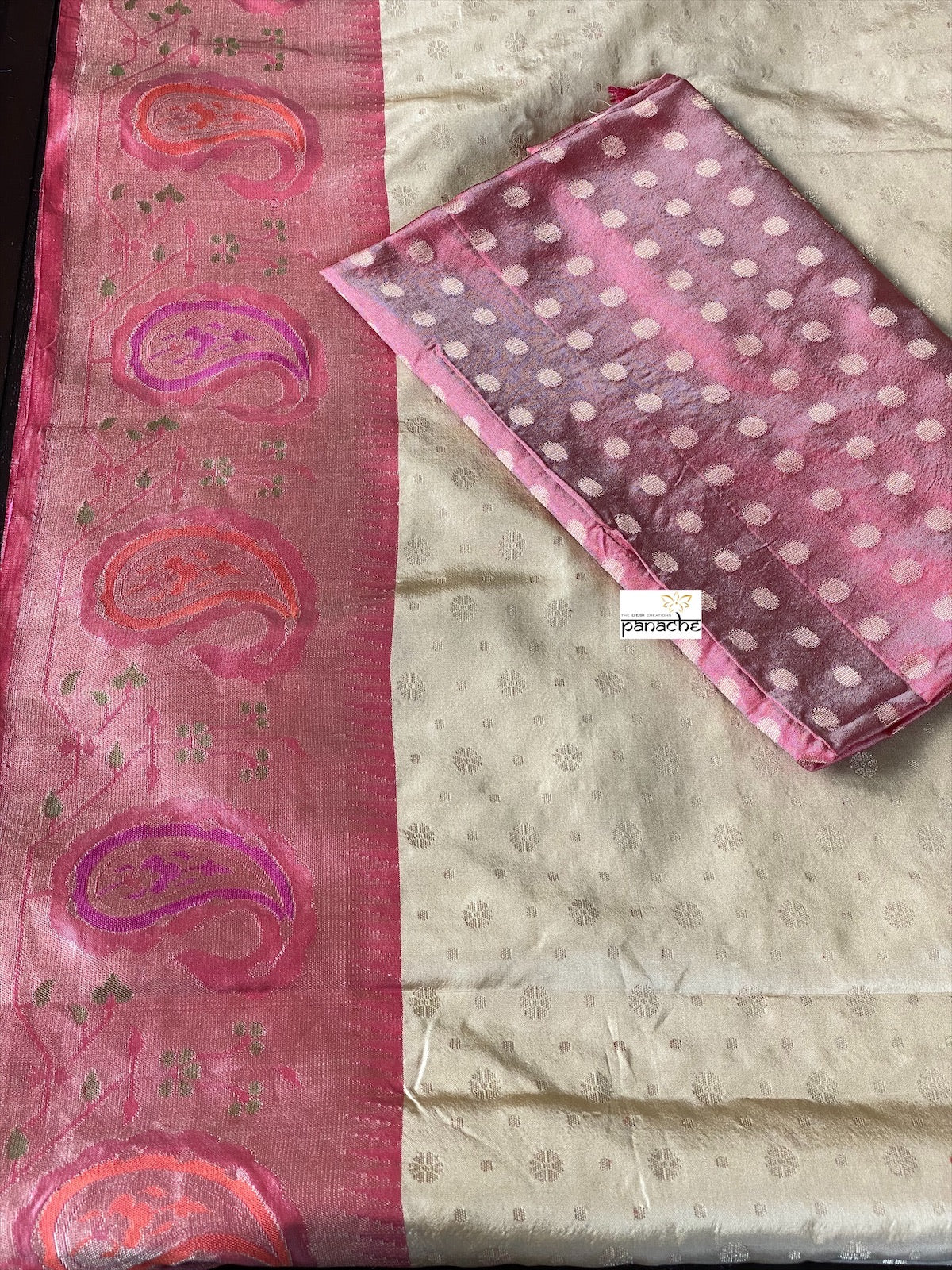 Katan Silk Banarasi - Golden Sandalwood Maroon Paithani