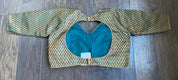 Designer Blouse - Teal Green Zari woven