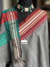 Pure Tussar Silk - Steel Gray
