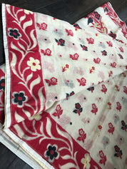 Jamdaani Soft - Beige Black Red