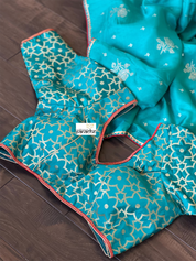 Designer Blouse - Firozi