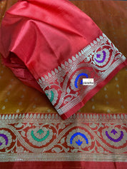 Katan Silk Banarasi - Golden Mustard