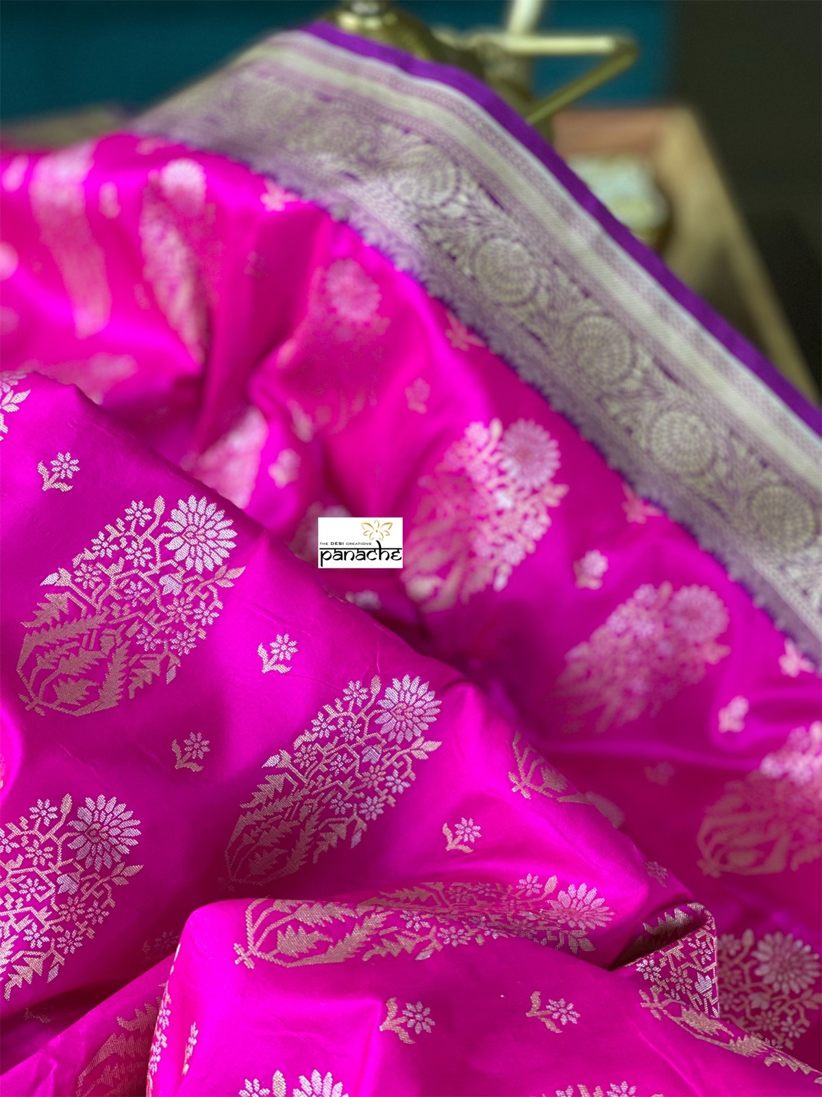 Pure Silk Banarasi - Magenta Purple
