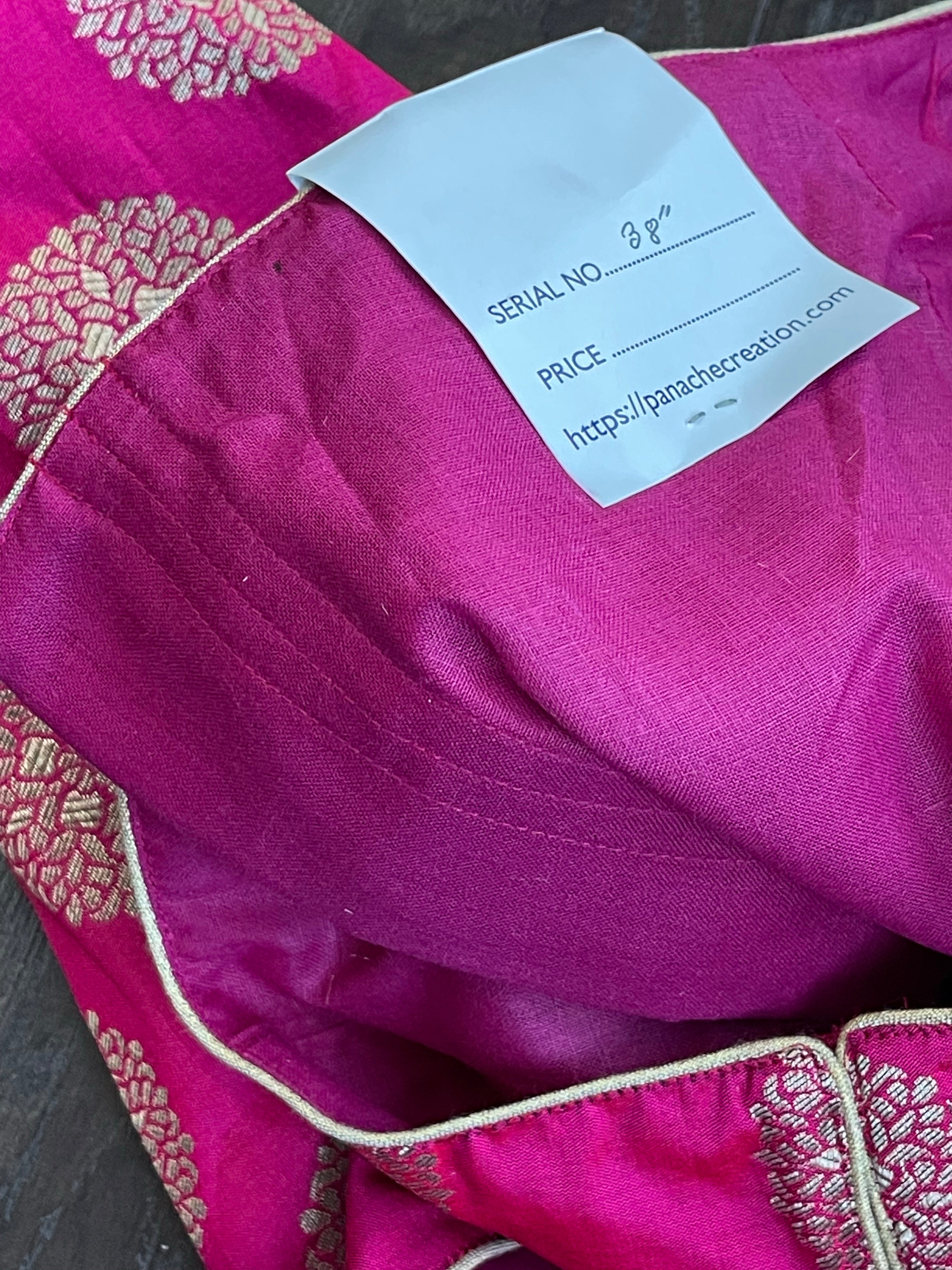 Designer Blouse - Magenta Pink