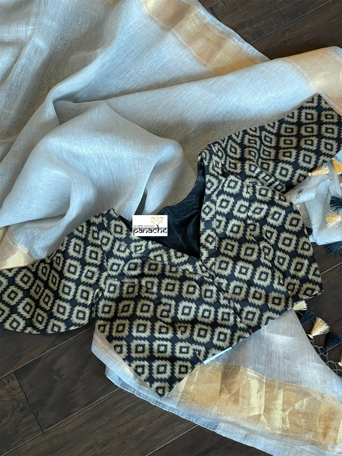 Handloom Silk Linen - Light Grey