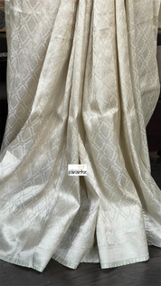 Pure Silk Brocade Kadhua Banarasi - Pale Pista Green