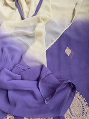 Designer Chiffon - Beige Lavender