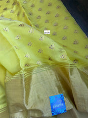 Pure Chanderi Silk - Yellow Eknaliya