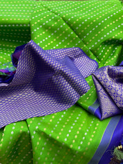 Silk Kanjivaram - Green Purple