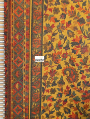 Kashmiri Kani Work Stole - Yellow Multi Resham Woven