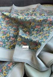 Kora Resham Woven - Sage Grey