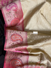 Katan Silk Banarasi - Golden Sandalwood Maroon Paithani