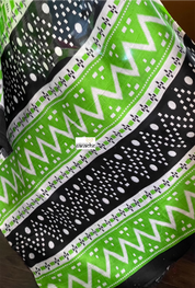 Pure Vishnupur Silk - Green Black Hand Block Printed