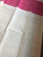 Muslin Silk - Off White Pink Antique Sequins
