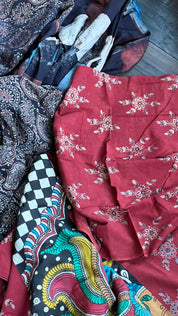 Soft Cotton Printed - Red Black