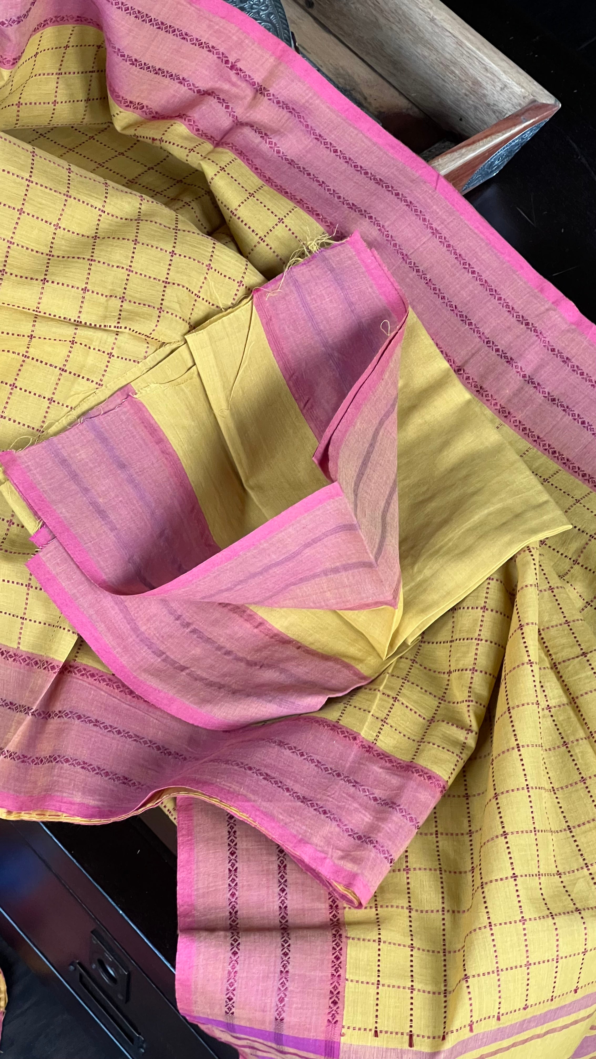 Cotton Handloom - Ochre Yellow