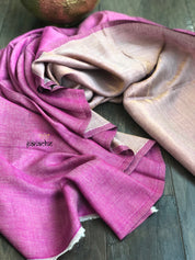 Pure Pashmina Stole - Magenta Pink Reversible