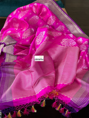 Pure Silk Banarasi - Magenta Purple
