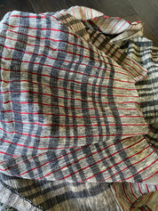 Ketia Stripes  - Grey Beige Black Red